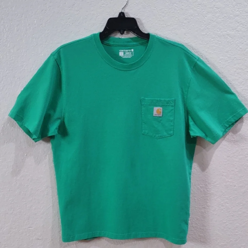 Carhartt Vibrant Green Tee with Pocket - Picture 3 of 15